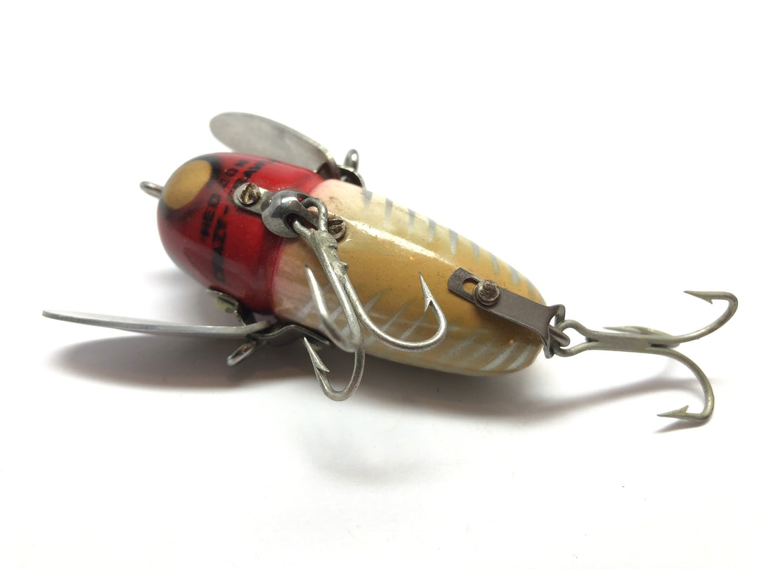 Heddon Crazy Crawler Red Head White Shore Color