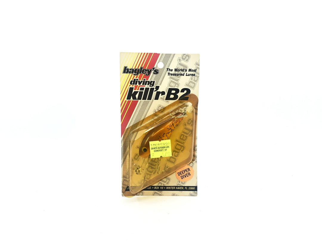 Bagley Deep Diving Killer B2 DDKB2-PK Pumpkin Seed Color New on Card Old Stock Florida Bait