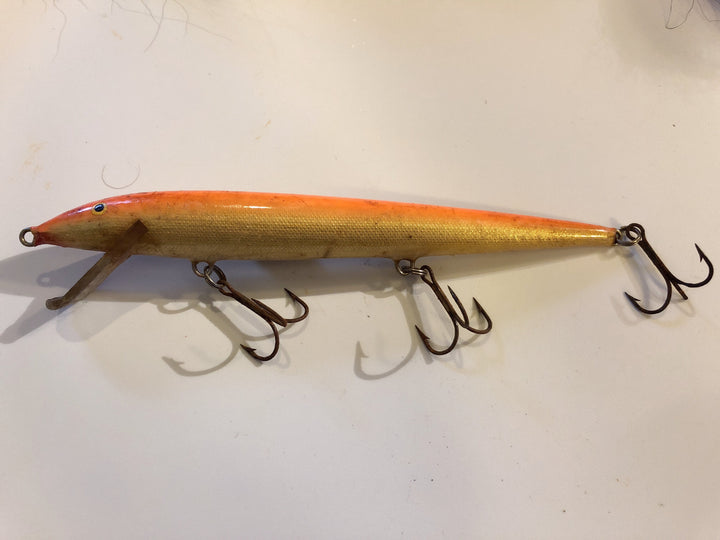Rapala Original Floating Minnow Musky Sized 7" Orange and Gold