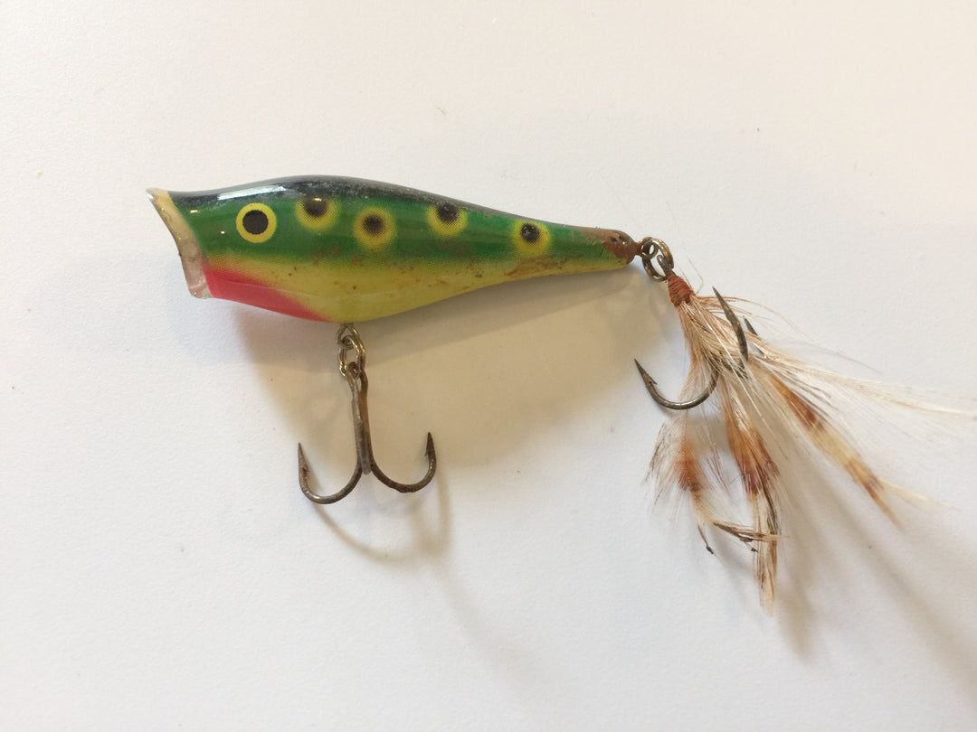 Skitter Pop Green Frog Rapala