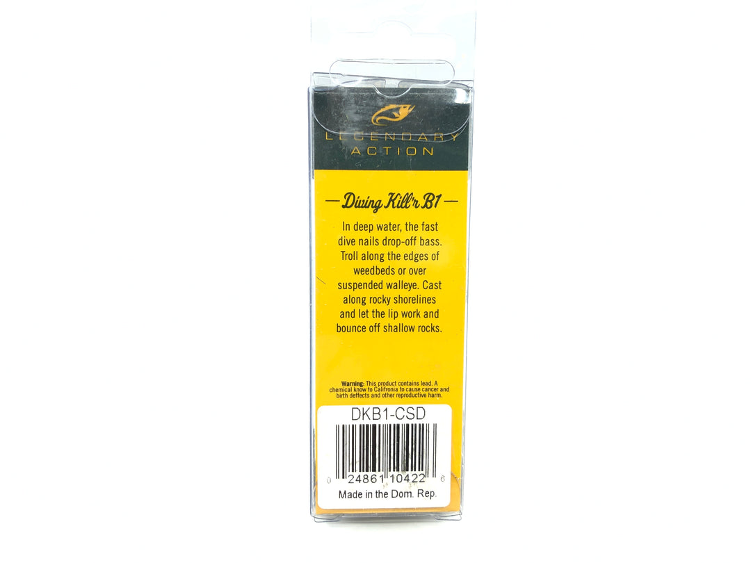 Bagley Diving Kill'r B1 DKB1-CSD Chartreuse Shad Color New in Box OLD STOCK2