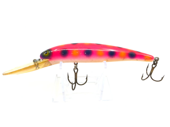 Bomber Long A 25A Pink with Purple Polka Dots Color Screwtail