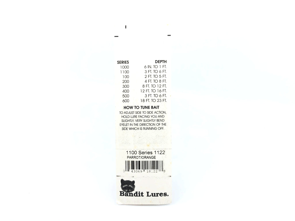 Bandit 1100 Series 1122 Parrot/Orange Color New on Card