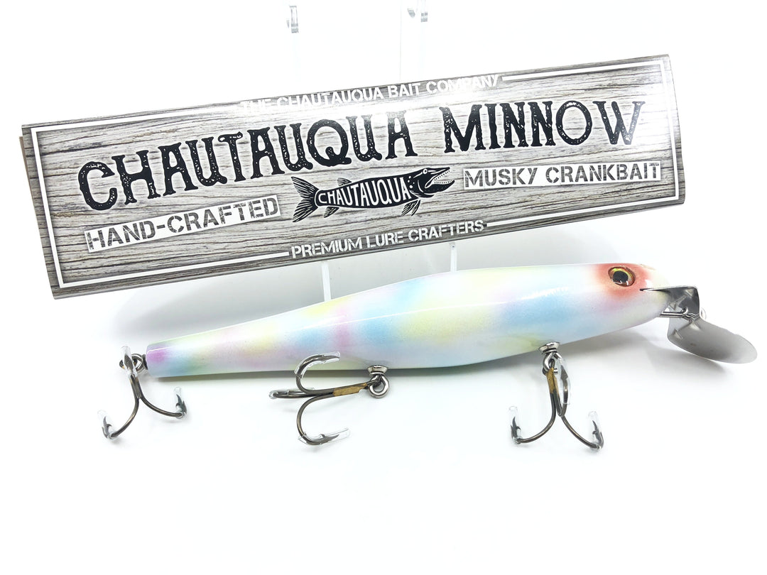 Chautauqua 8" Minnow Musky Lure Special Order Color "Pearl"