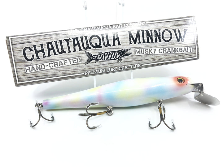 Chautauqua 8" Minnow Musky Lure Special Order Color "Pearl"