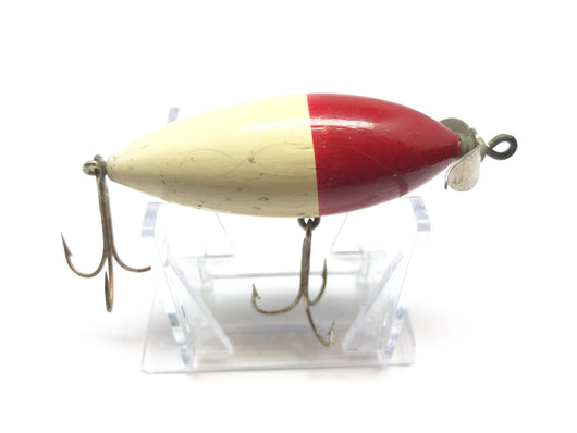 Unknown Vintage Topwater Lure Red and White Prop