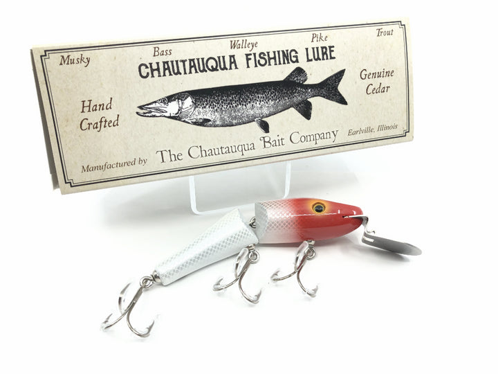 Chautauqua Jointed Piko Plug Red Head White Scale Color
