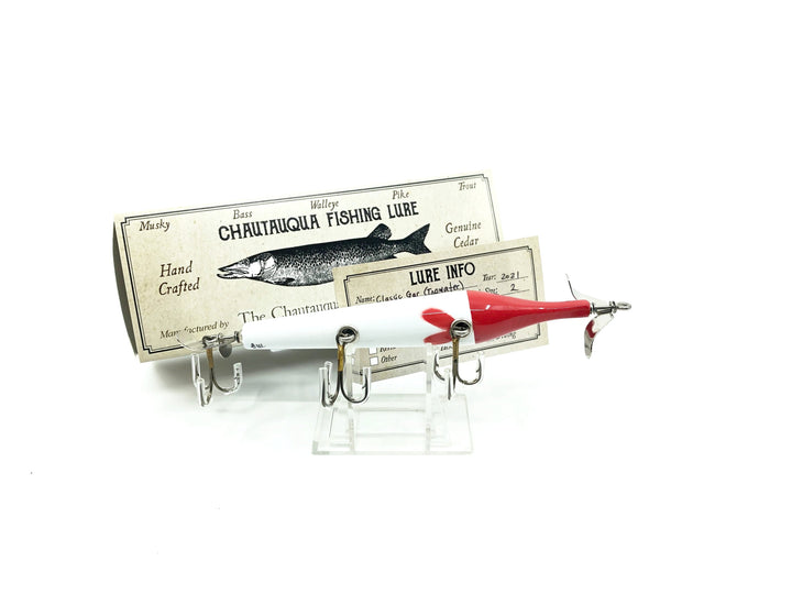 Chautauqua Classic Gar in Red & White Custom Color