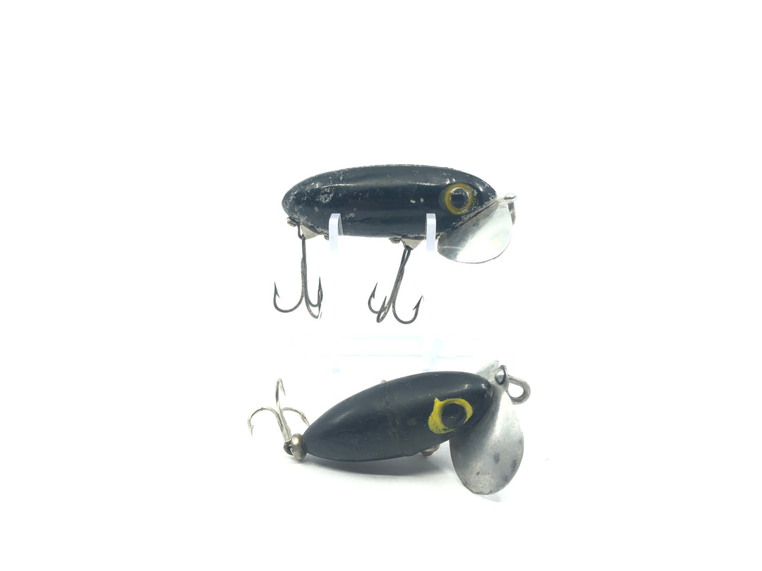One Arbogast Jitterbug an One Unmarked Jitterbug Look Alike in Black Color