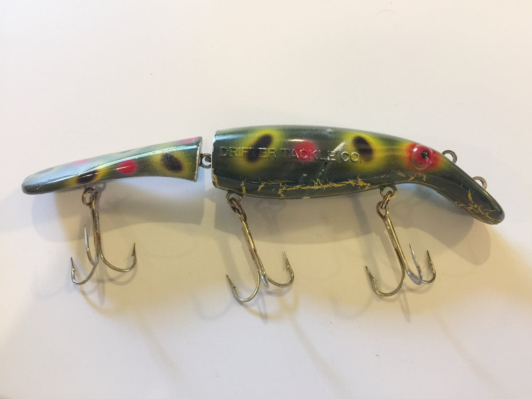 Drifter Tackle The Believer 8" Jointed Musky Lure Frog with Crackle Belly Pattern