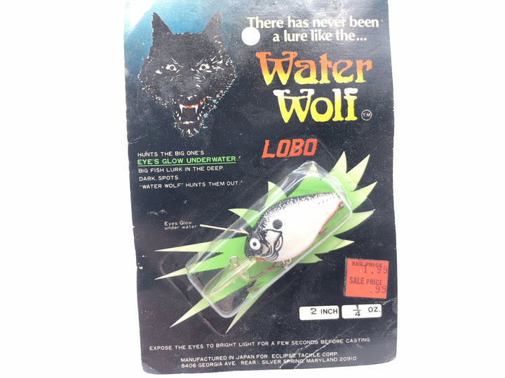 Lazy Ike Natural Ike Water Wolf Lobo Lure Shad Color NID-20 on Card