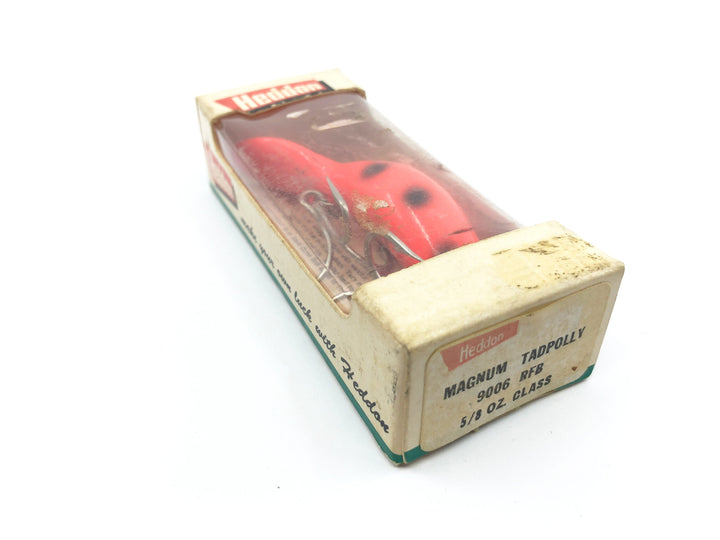 Vintage Heddon Magnum Tadpolly 9006 RFB Fluorescent Black Spots Color NIB