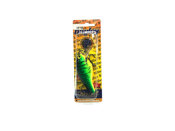 Bagley Killer Balsa 3 KB3R-H69T Hot Tiger Color, New on Card