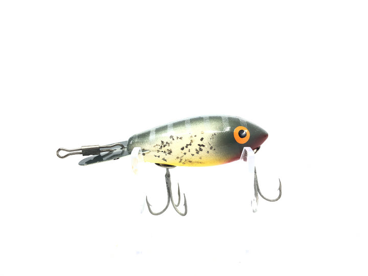 Bomber Wooden 300 Series 370 Silver Black Back Yellow Belly Silver Sparkle