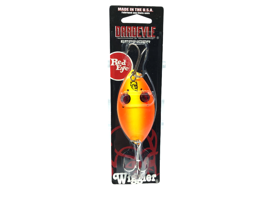 Eppinger Red Eye Wiggler 1 oz. Color 71 Chartreuse Orange Stripe New on Card
