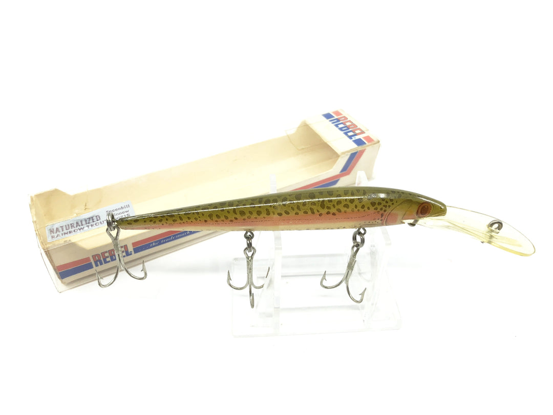 Rebel Spoonbill Minnow Naturalized Rainbow Trout Color with Box 