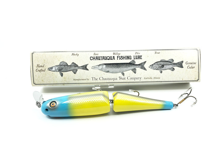 Jointed Chautauqua 8" Minnow Musky Blue Banana Custom Color