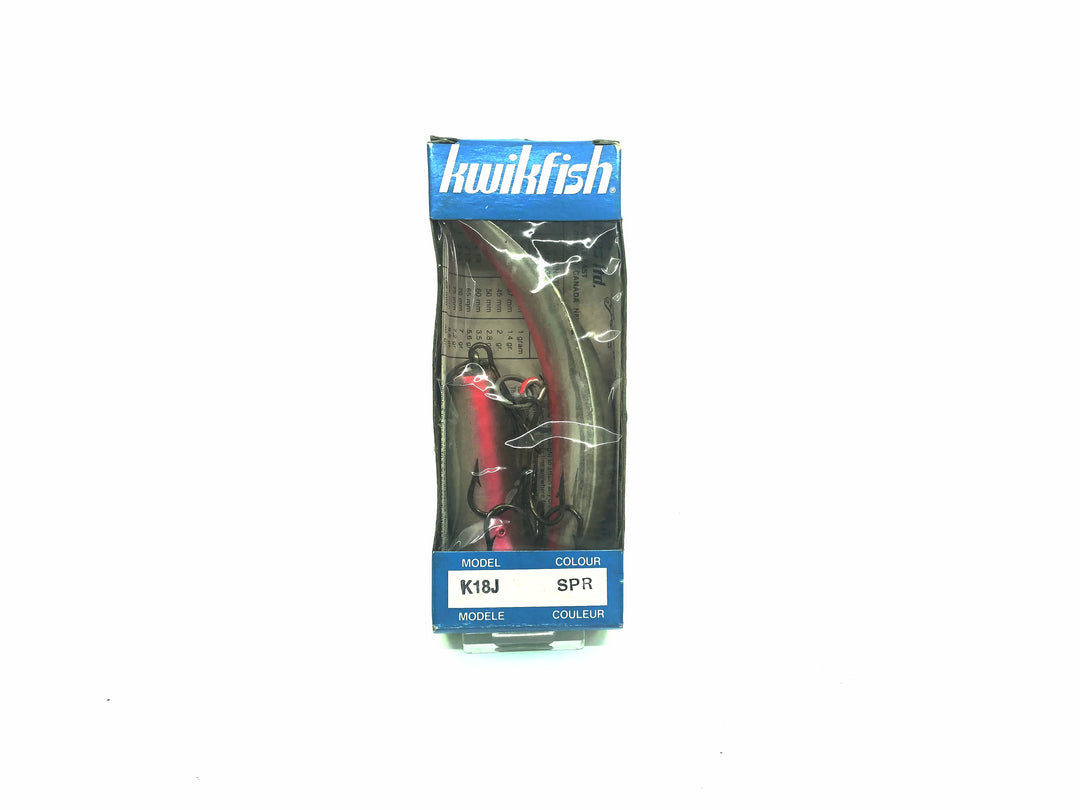 Pre Luhr-Jensen Kwikfish Jointed K18J SPR Sp Red Fluorescent Stripes Color New in Box Old Stock