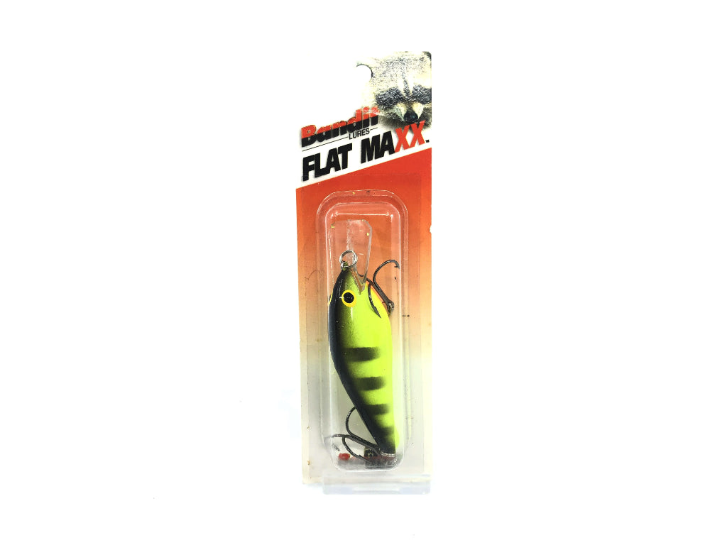 Bandit Flat Maxx Shallow Series FMS106 Chartreuse/Black Stripes Color New on Card