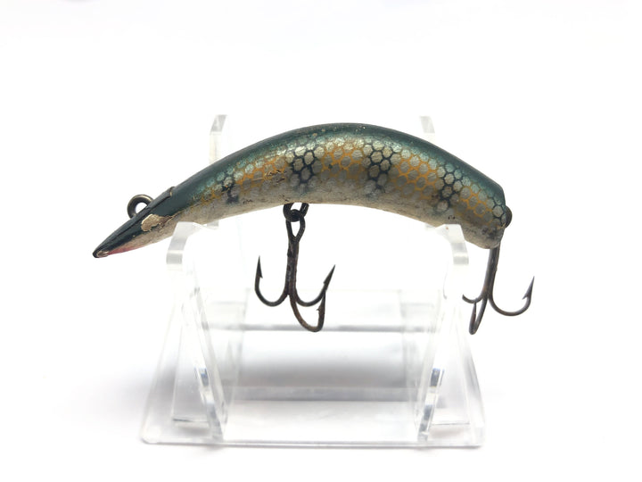 Kautzky Vintage Wooden Lazy Ike Size 2 Perch Color Fishing Lure