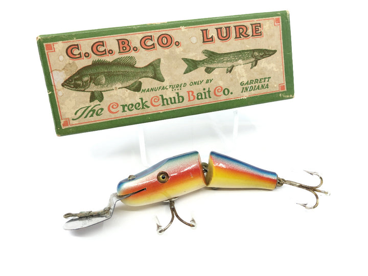 Creek Chub Jointed Baby Pikie 2708 Rainbow Color with Box Deep Dive Lip