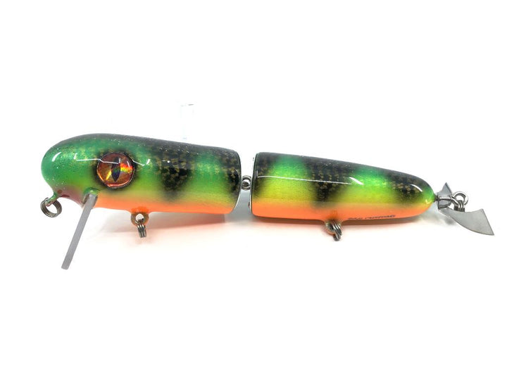 D&G Custom Jack 'n the Box Musky Lure Fire Tiger Perch Color