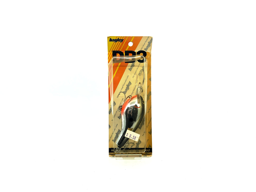 Bagley Diving B3 DB3-FBS Flash Black on Silver Color New on Card Old Stock Florida Bait