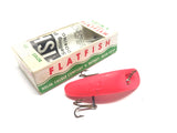 Helin Vintage Flatfish F7 Fluorescent Orange / Red with Box and Paperwork