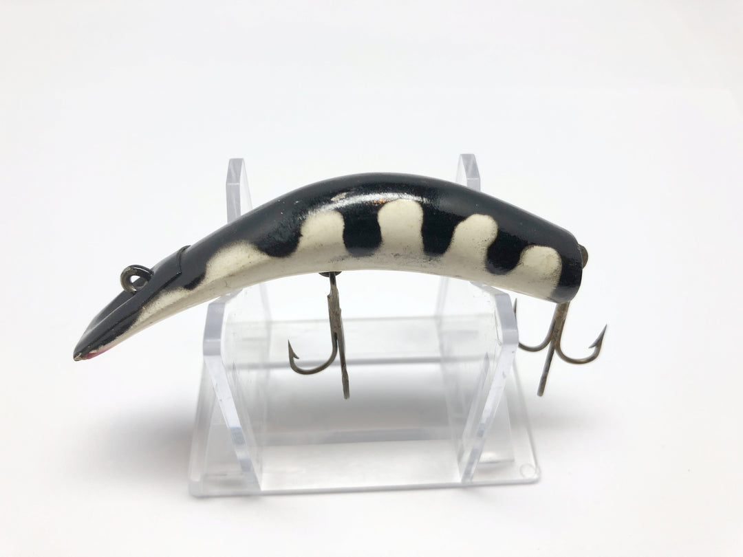 Kautzky Lazy Ike 3 Black Rib Color Wooden Vintage Lure