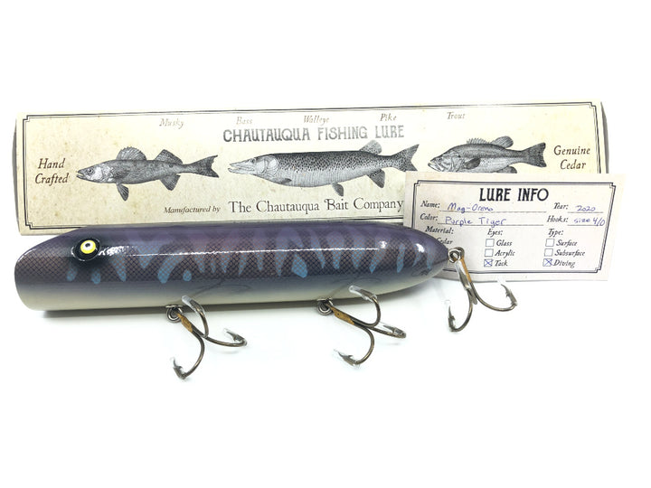 Chautauqua 8" Mag-Oreno in Purple Tiger 2020 Color