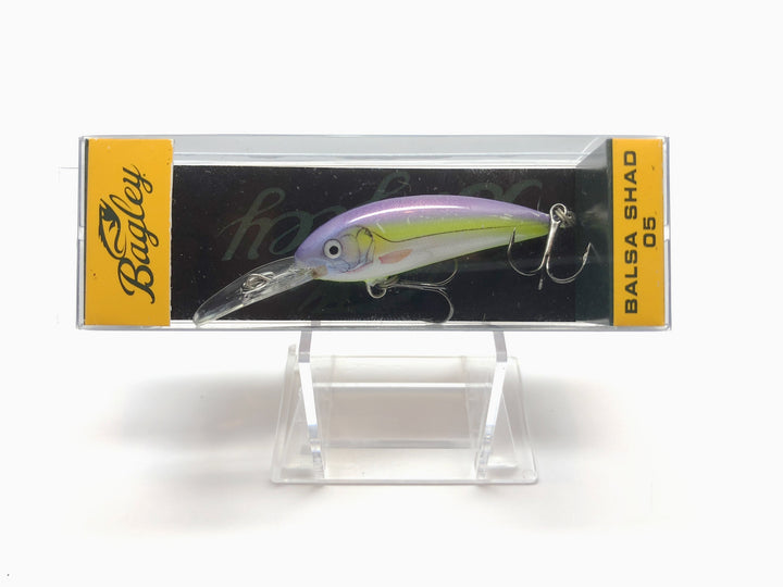 Bagley Balsa Shad 05 BS05-PSS Purple Sexy Shad Color New in Box OLD STOCK