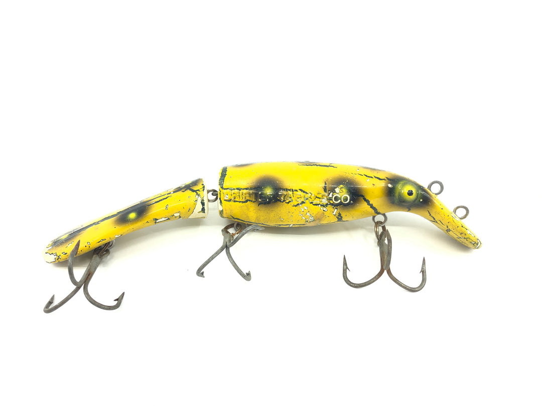 Drifter Tackle The Believer 8" Jointed Musky Lure Yellow Crackle Color