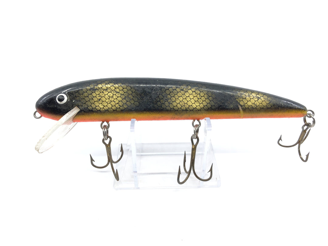 Grandma 6" Musky Lure Black Gold and Orange Color