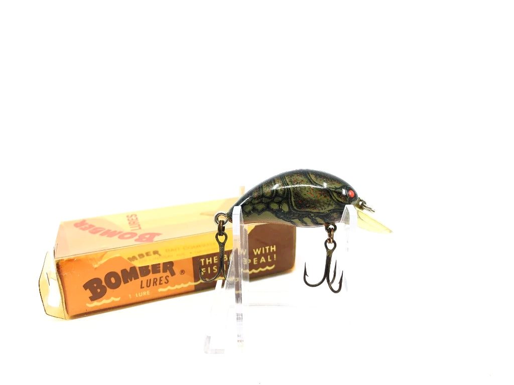 Bomber Model A Screwtail 1A XC2 Dark Green Craw Orange Belly Color New in Box Old Stock