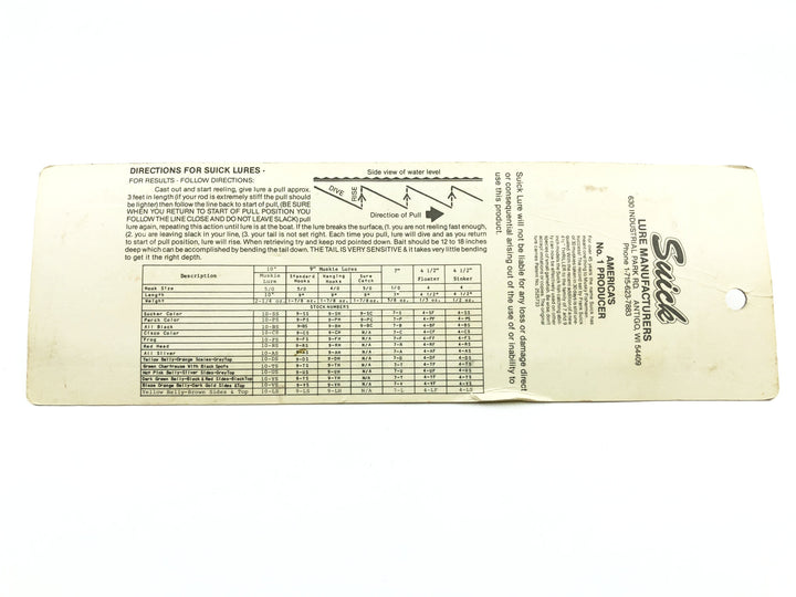 Suick Thriller 7-B Black Color New on Card