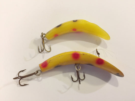 Helin Flatfish X4 Yellow with Spots and another Yellow Lure