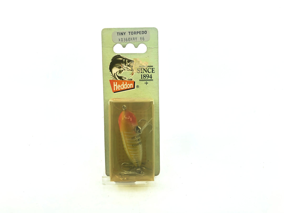 Heddon Tiny Torpedo X0360XRY Yellow Shore Minnow Color New on Card Old Stock