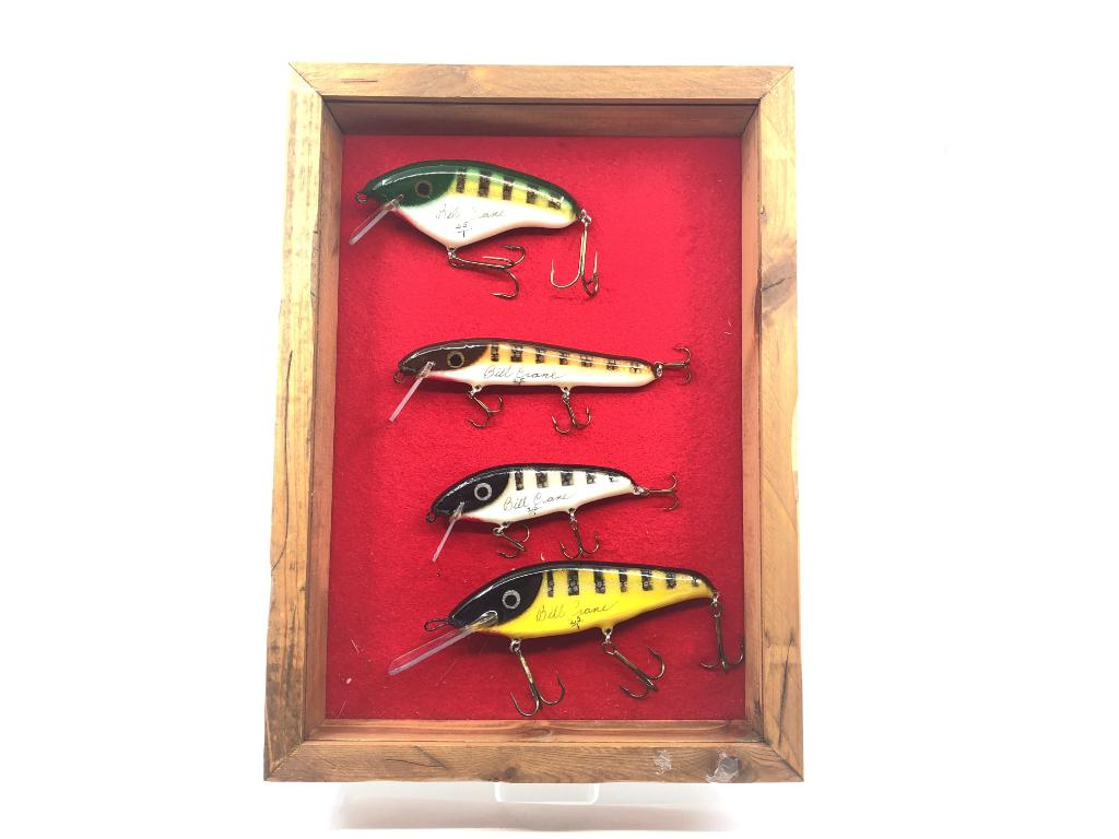 Crane Musky Lures Collector Set of Four Lures Number 1/25 in Case