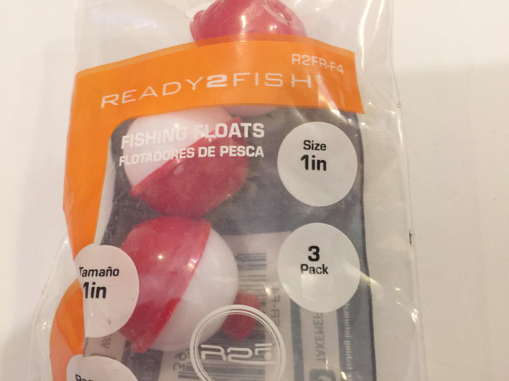 Bobbers 1" - 3 Pack Ready2Fish Brand New in Bag