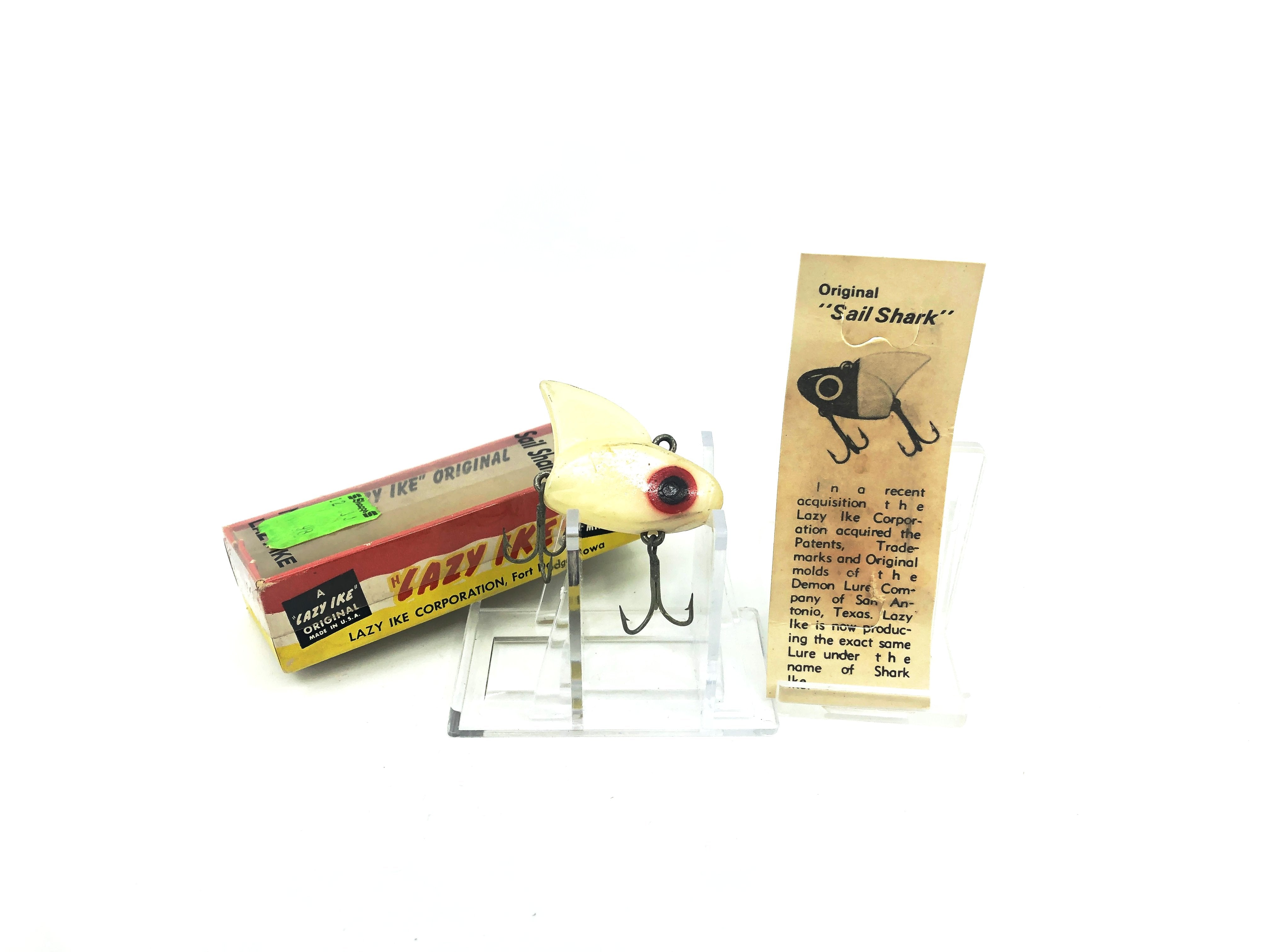 Vintage Lazy Ike Shark Ike W White Color with Box – My Bait Shop, LLC