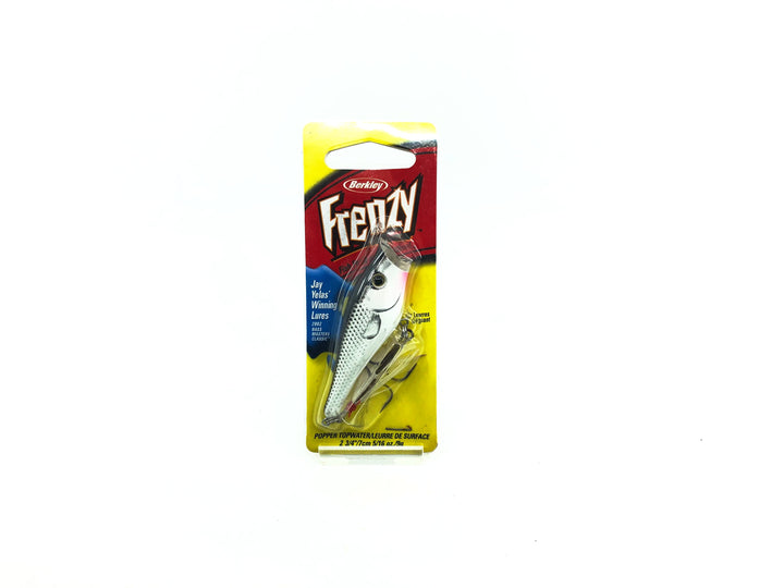Berkley Frenzy Popper Grey Ghost Color, New on Card, Old Stock
