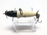 Wooden vintage Baby Injured Minnow Three Leaf Clover Props Black and White
