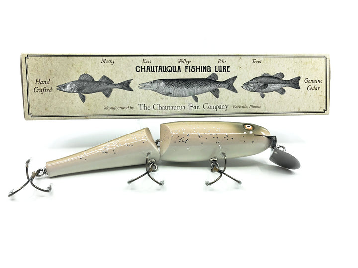 Jointed Chautauqua 8" Minnow Musky Lure Custom Silver Flash 2020 Color