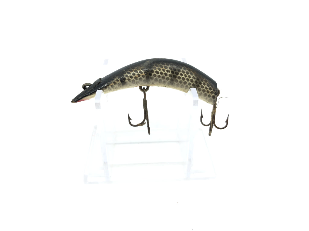 Kautzky Lazy Ike 2 Wooden Lure Black Scale Color