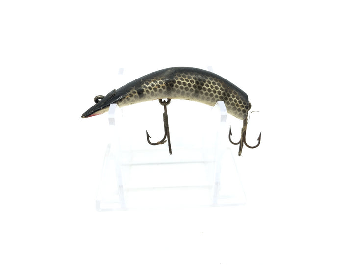Kautzky Lazy Ike 2 Wooden Lure Black Scale Color