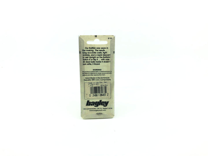 Bagley Baitfish Chartreuse on Silver Color New on Card