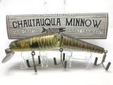 Jointed Chautauqua 8" Minnow Musky Lure Special Order Color "HD Tiger Walleye"