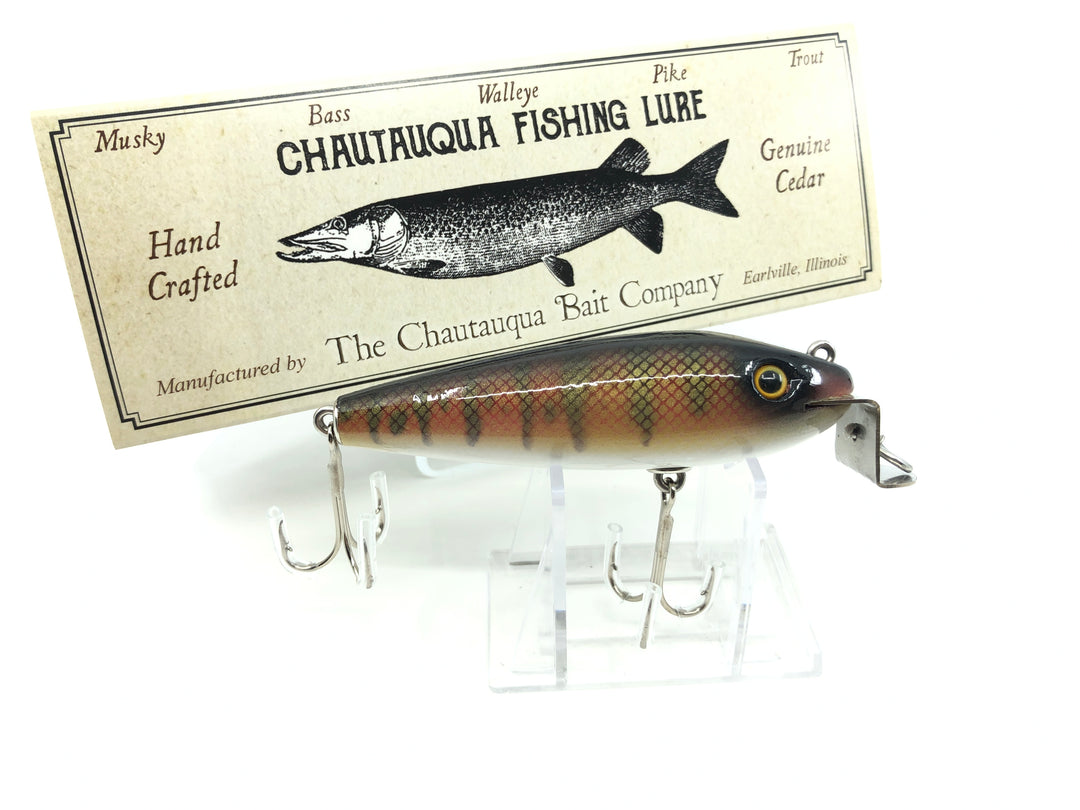 Chautauqua Wooden Wiggler Red Perch 2020 Color Custom Lure