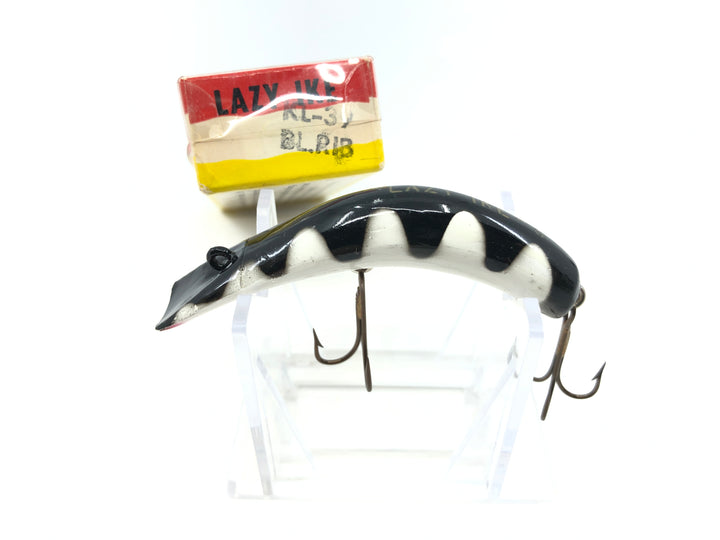 Lazy Ike KL-39 Black Rib Color Lure with Box and Insert