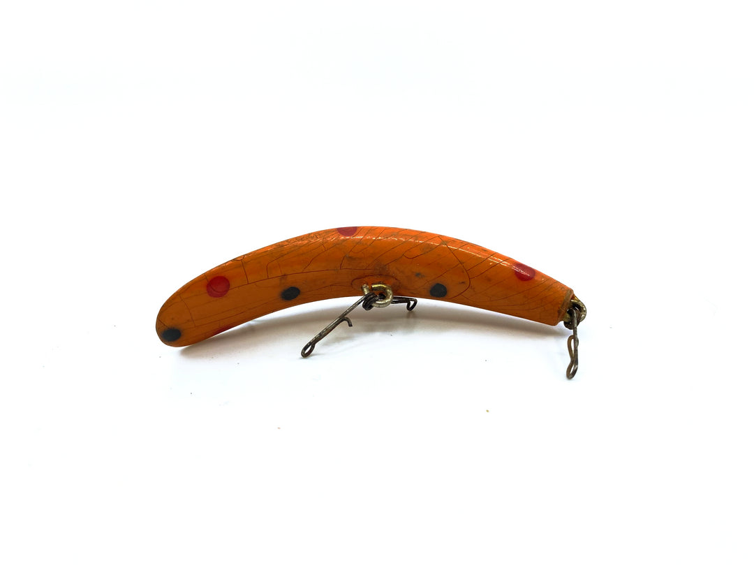 Vintage Wooden Helin Flatfish U20 O Orange